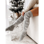 Women's Long Knitted Christmas Stockings
