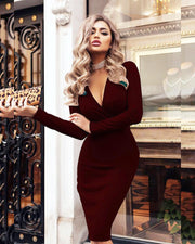 Women's Sexy Ribbed Sweater Dresses