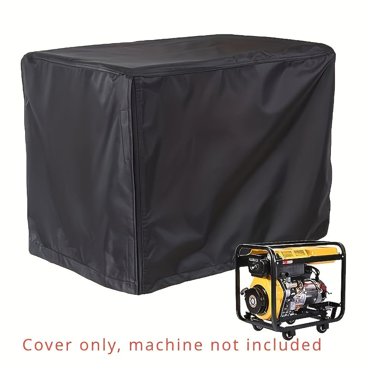 Heavy-Duty Black Generator Cover