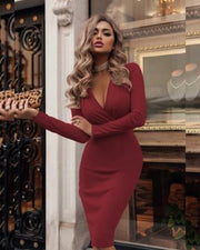 Women's Sexy Ribbed Sweater Dresses