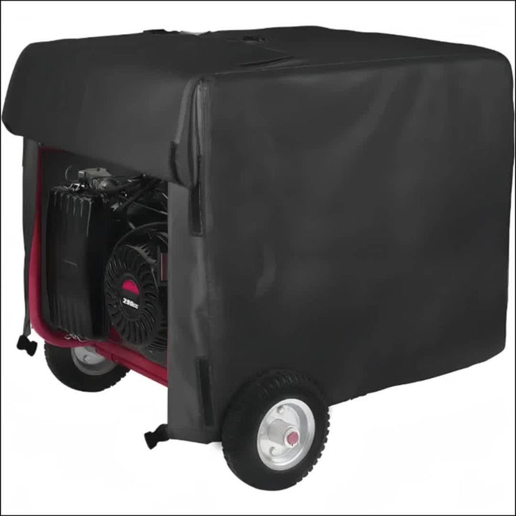 Heavy-Duty Black Generator Cover