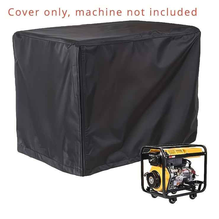 Heavy-Duty Black Generator Cover