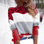 Women's Leopard Knitted Sweaters (Size S)