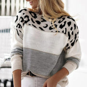 Women's Leopard Knitted Sweaters
(Size L)