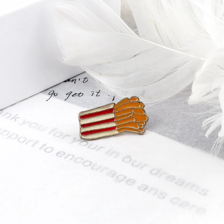 Hamburger French Fries Pins