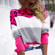 Women's Leopard Knitted Sweaters
(Size L)