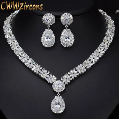 Crystal Necklace and Earring Set