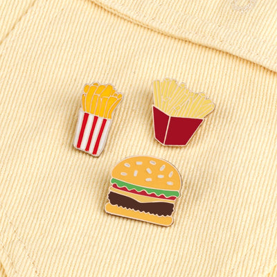 Hamburger French Fries Pins