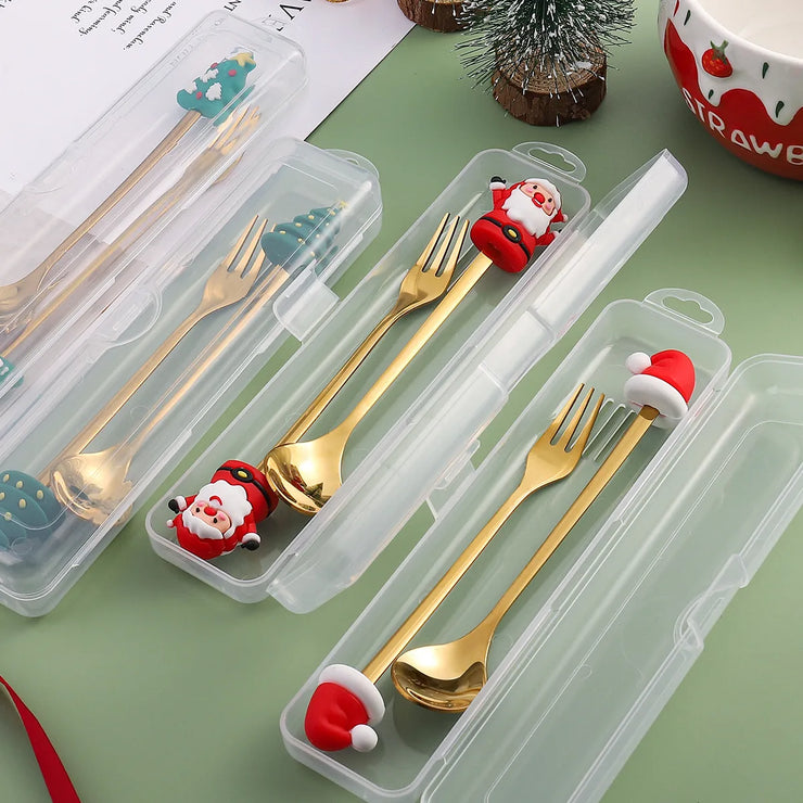 Christmas Gift Spoon Fork Set