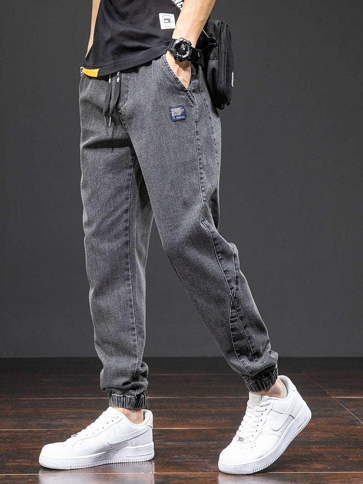 Men's Streetwear Denim Jogger Pants