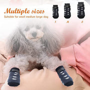 Dog Socks with Adjustable Straps - Anti-Slip (4 Pcs)