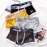 Men's "HELLO" Cotton Boxer Shorts