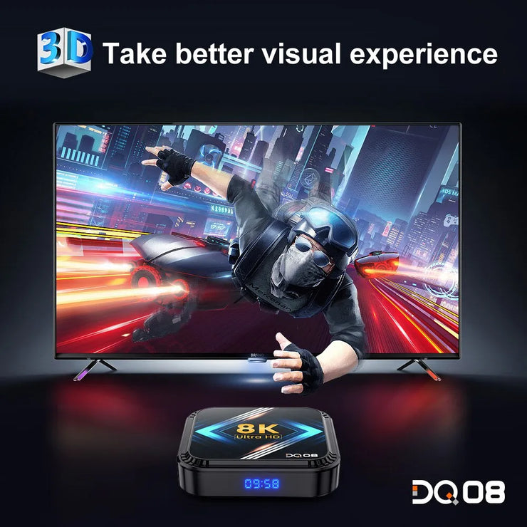 8K Video 4K Smart TV Box