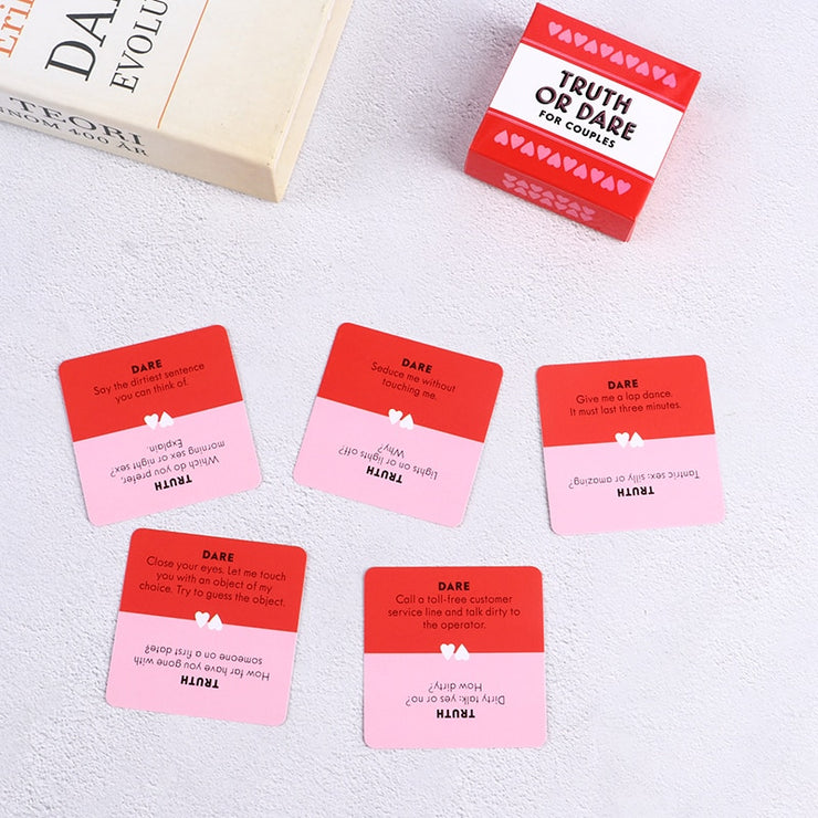 Truth Or Dare Card Game For Couples (English Version)