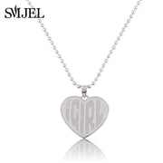 Letter Heart Necklaces for Women