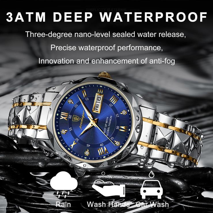 Mans Luxury Waterproof Wristwatch