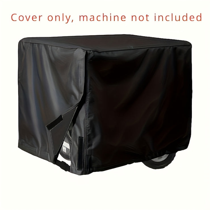 Heavy-Duty Black Generator Cover