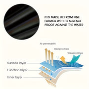 Heavy-Duty Black Generator Cover