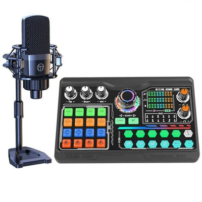 Professional Podcast Microphone Soundcard Kit